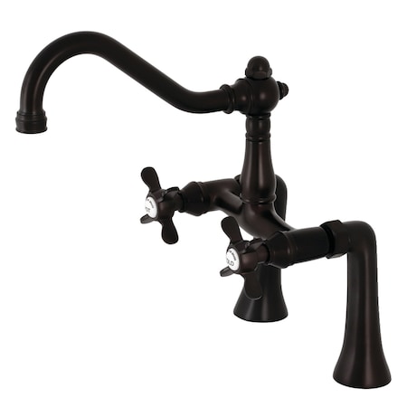 Kingston Brass Deck-Mount Clawfoot Tub Faucet, Oil Rubbed Bronze, Deck Mount KS3235BEX